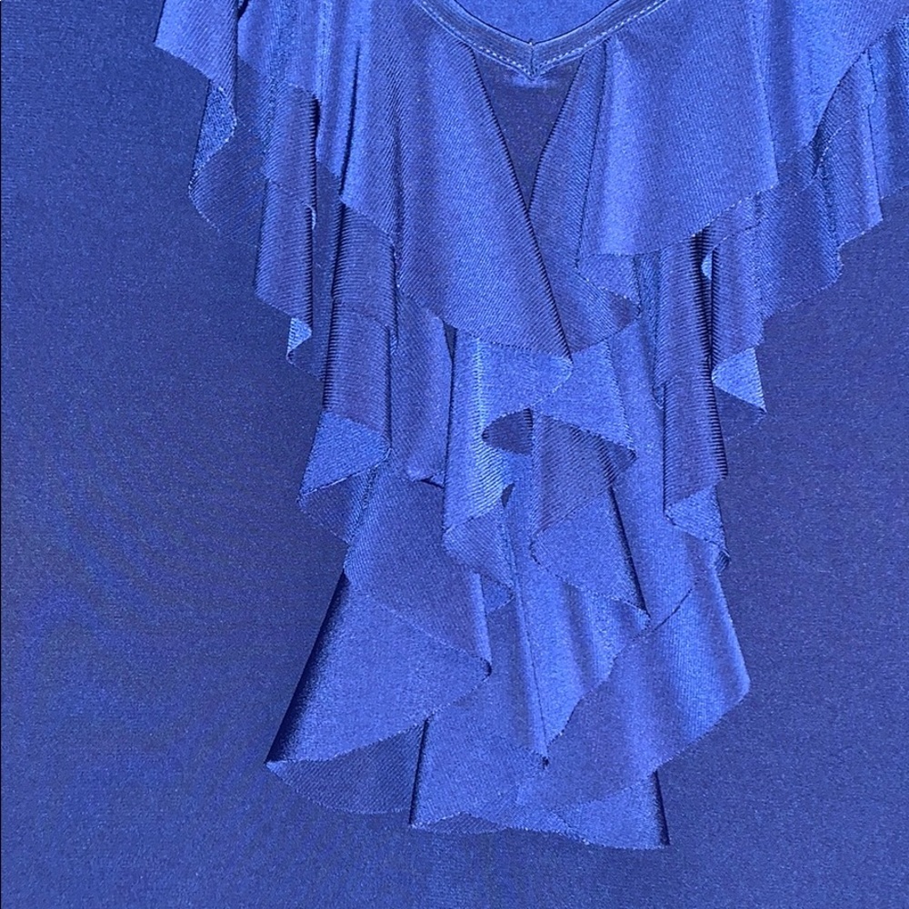 Blue Ruffle Tank - Picture 4 of 4